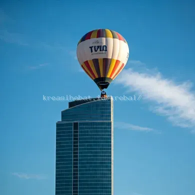 Serunya Balon Udara Promosi Di Langit Jogja